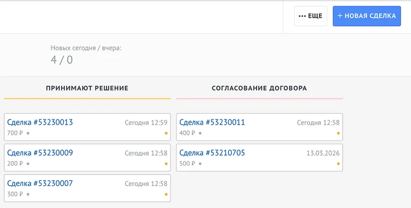 Скрытие сумм и количества сделок